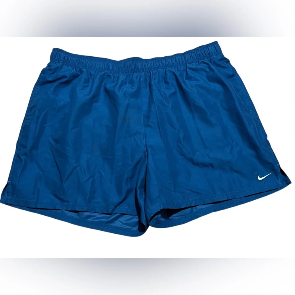 Nike Men's swim trunks shorts mesh built in brief blue‎ size XXL NESSA560